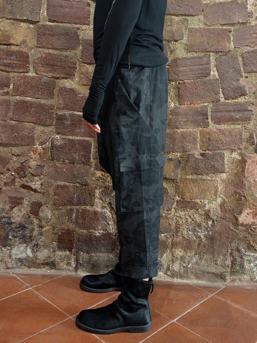 Kedziorek - Pantalone cargo cavallo basso