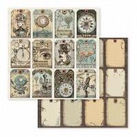 Blocco 10 fogli 30,5 x 30,5 Double face Voyages Fantastiques