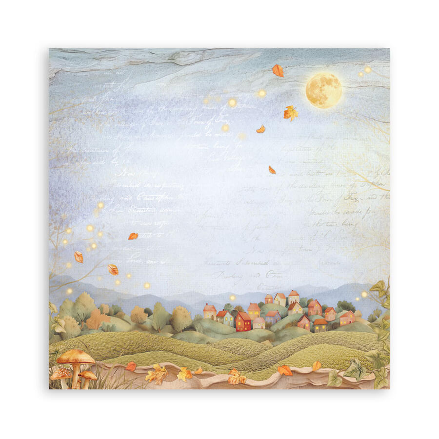 Blocco 22 fogli 20,3 x 20,3 Single face Whispering Woods