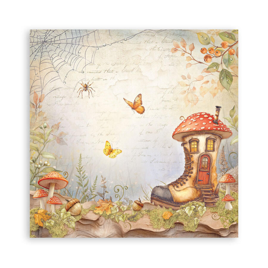 Blocco 22 fogli 30,5 x 30,5 Single face Whispering Woods