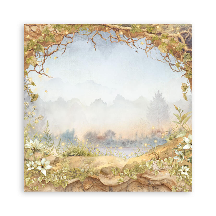 Blocco 22 fogli 30,5 x 30,5 Single face Whispering Woods