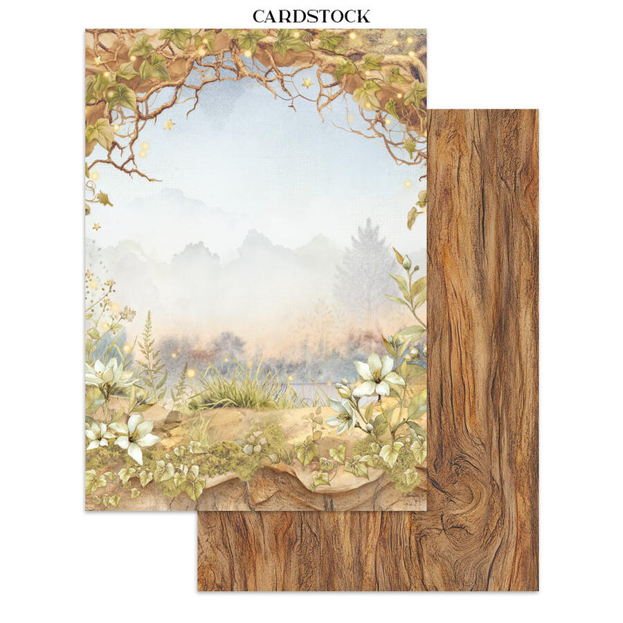 Junk Journal stickers, cut-outs, backgrounds Whispering Woods
