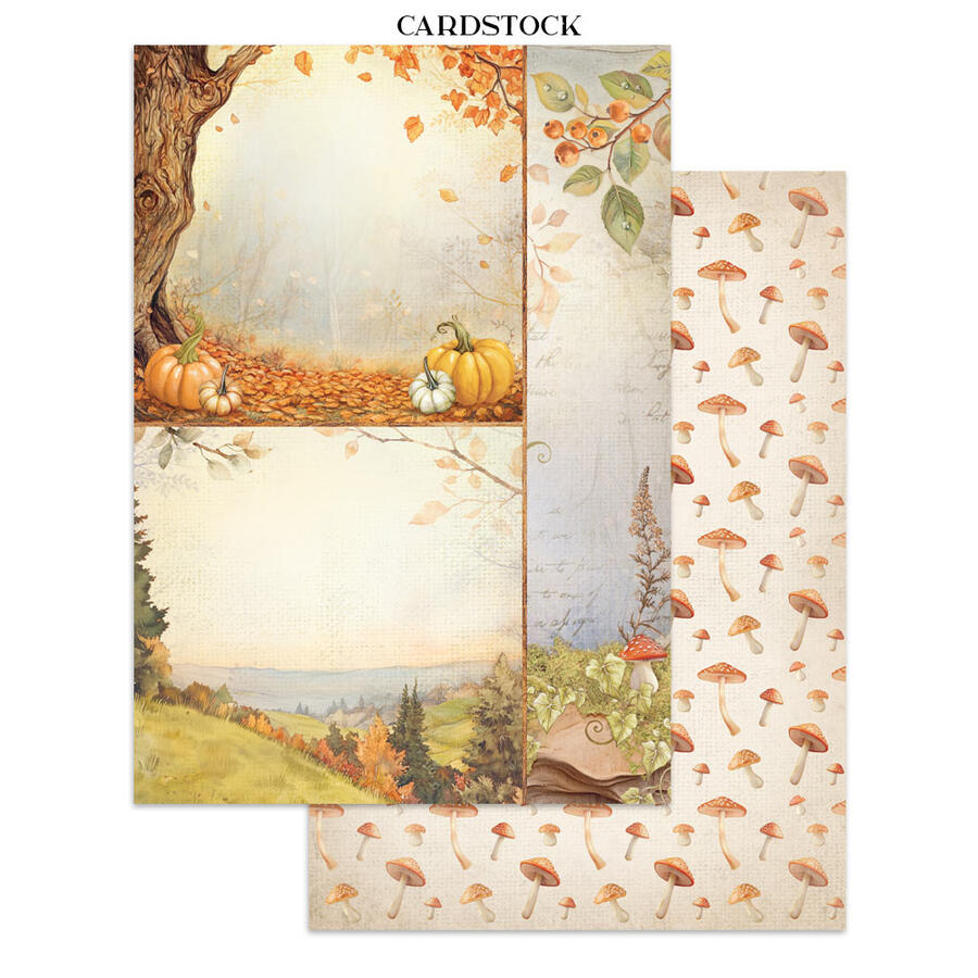Junk Journal stickers, cut-outs, backgrounds Whispering Woods