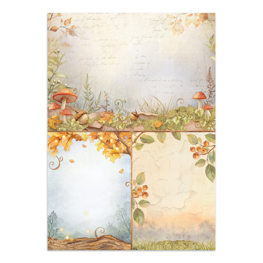 Junk Journal stickers, cut-outs, backgrounds Whispering Woods