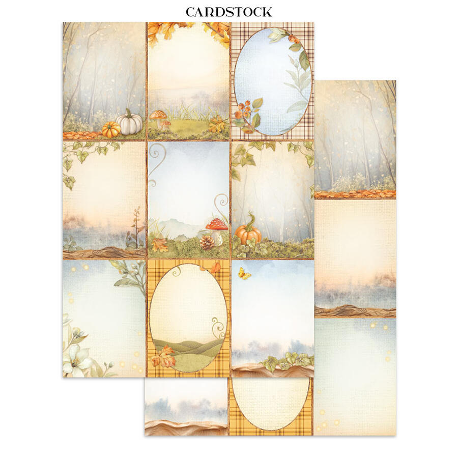 Junk Journal stickers, cut-outs, backgrounds Whispering Woods