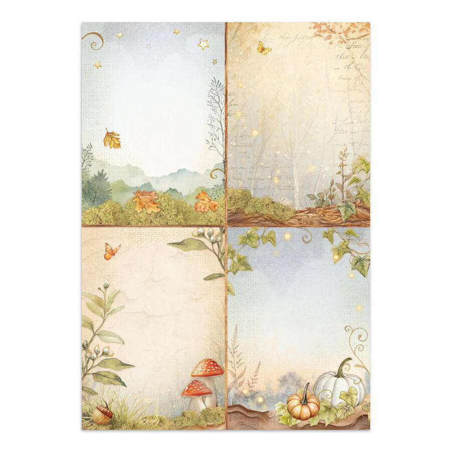 Junk Journal stickers, cut-outs, backgrounds Whispering Woods