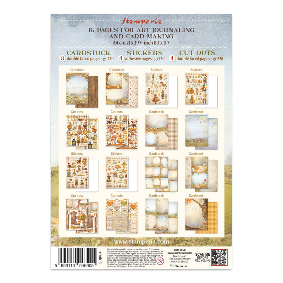 Junk Journal stickers, cut-outs, backgrounds Whispering Woods