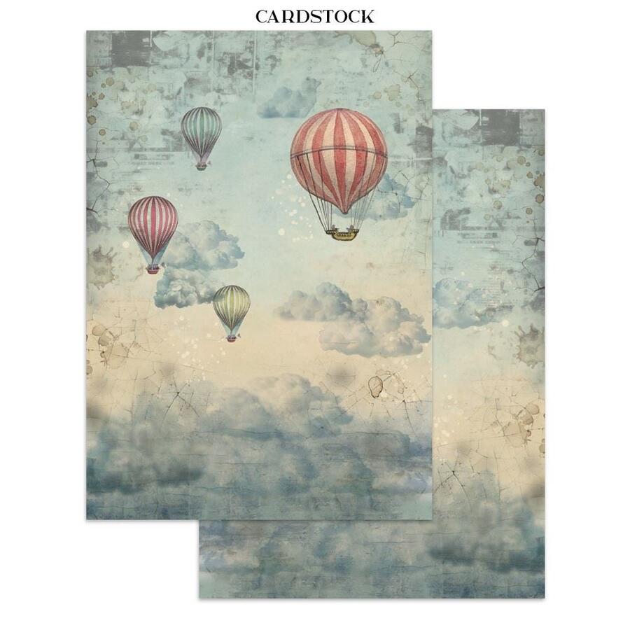 Junk Journal stickers, cut-outs, backgrounds Voyages Fantastiques