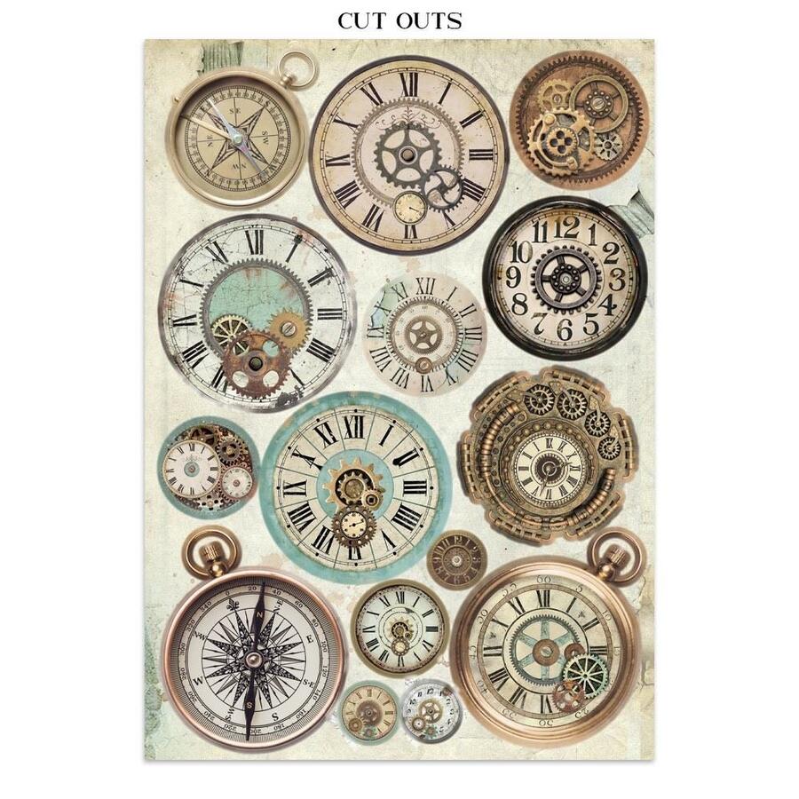 Junk Journal stickers, cut-outs, backgrounds Voyages Fantastiques