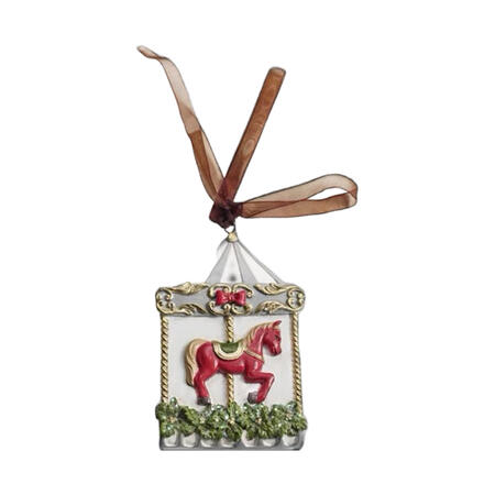 Fantin Argenti - Natale 2025 Addobbo Giostra mix green red