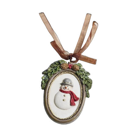 Fantin Argenti - Natale 2025 Addobbo Pupazzo Neve mix green red