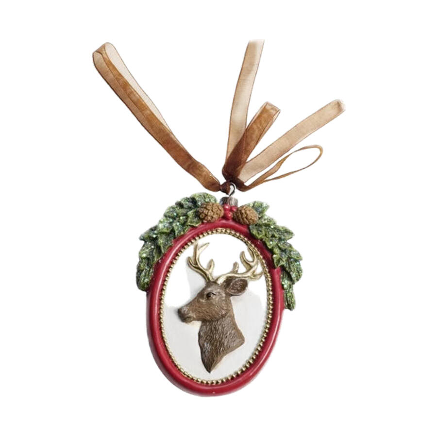 Fantin Argenti - Natale 2025 Addobbo Renna mix green red