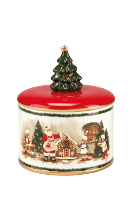 Fade - Natale 2025 Scatola Natalizia in Ceramica con Babbo Natale – Cm 15,5x19