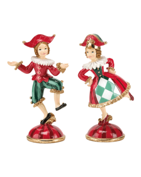 Fade - Natale 2025 Set 2 Figurine Bimbi Natalizi in Resina – Queen Cm 9,5x7x17