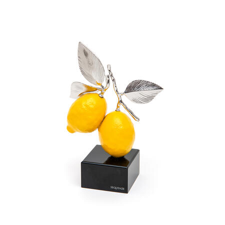 Sequenze - Scultura Limoni in Resina e Polvere di Marmo – H.26 cm – Made in Italy