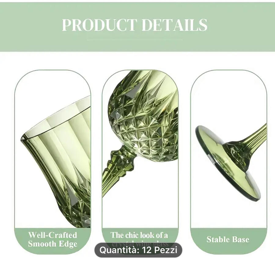 Bicchiere Verde in pla pp riciclabili pz.12