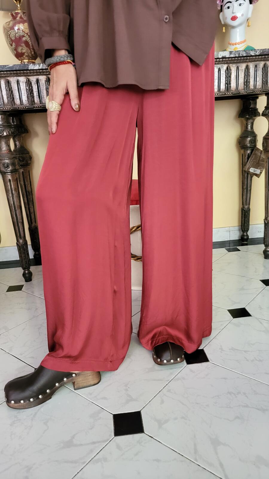 Pantalone Rosso Granata 