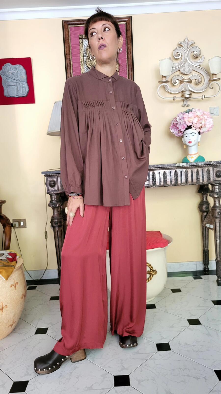 Pantalone Rosso Granata 