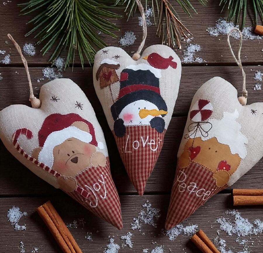 kit Christmas Hearts - 5 modelli