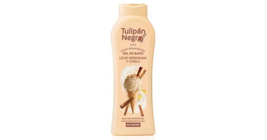 TULIPAN NEGRO LECHE MERENGADA Y CANELA BAGNOSCHIUMA DA 650 ml
 [Confezione da 12 pezzi]