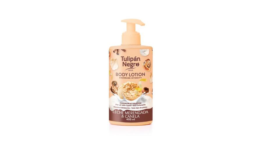 TULIPAN NEGRO LECHE MERENGADA & CANELA BODY LOTION DA 400 ml
 [Confezione da 6 pezzi]