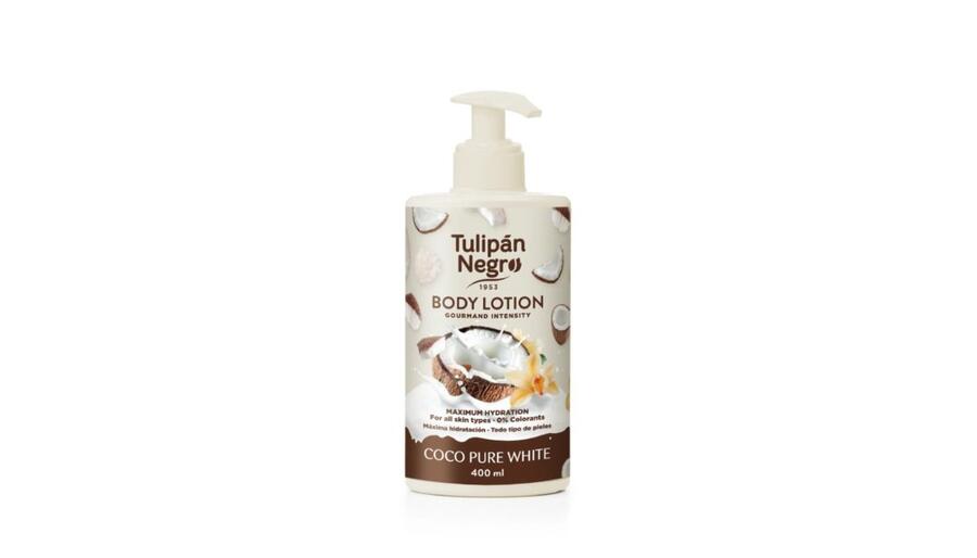 TULIPAN NEGRO COCO PURE WHITE BODY LOTION DA 400 ml
 [Confezione da 6 pezzi]