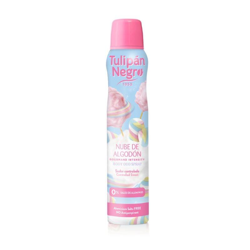 TULIPAN NEGRO NUBE DE ALGODON DEO SPRAY DA 200 ml
 [Confezione da 6 pezzi]
