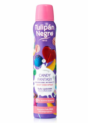 TULIPAN NEGRO CANDY FANTASY DEO SPRAY DA 200 ml
 [Confezione da 6 pezzi]