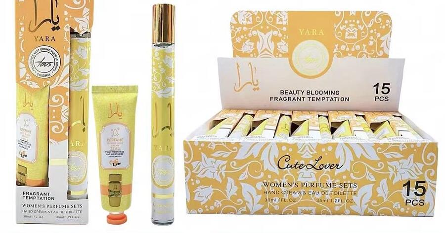 YARA CREMA MANI 30 ml+ACQUA PROFUMATA EDT DA 35 ml
 [Confezione da 15 pezzi]