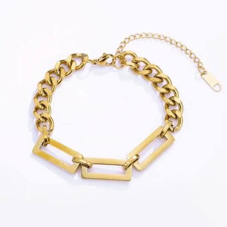 Bracciale a catena in acciaio inossidabile catena