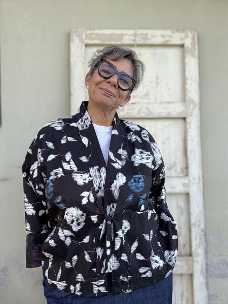 Kimono due tessuti impermeabili 
