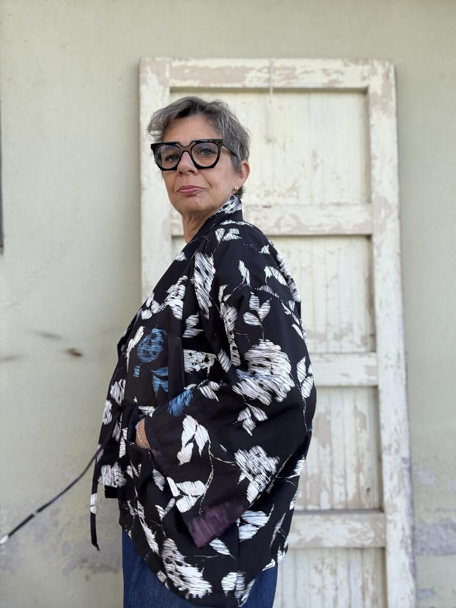 Kimono due tessuti impermeabili 