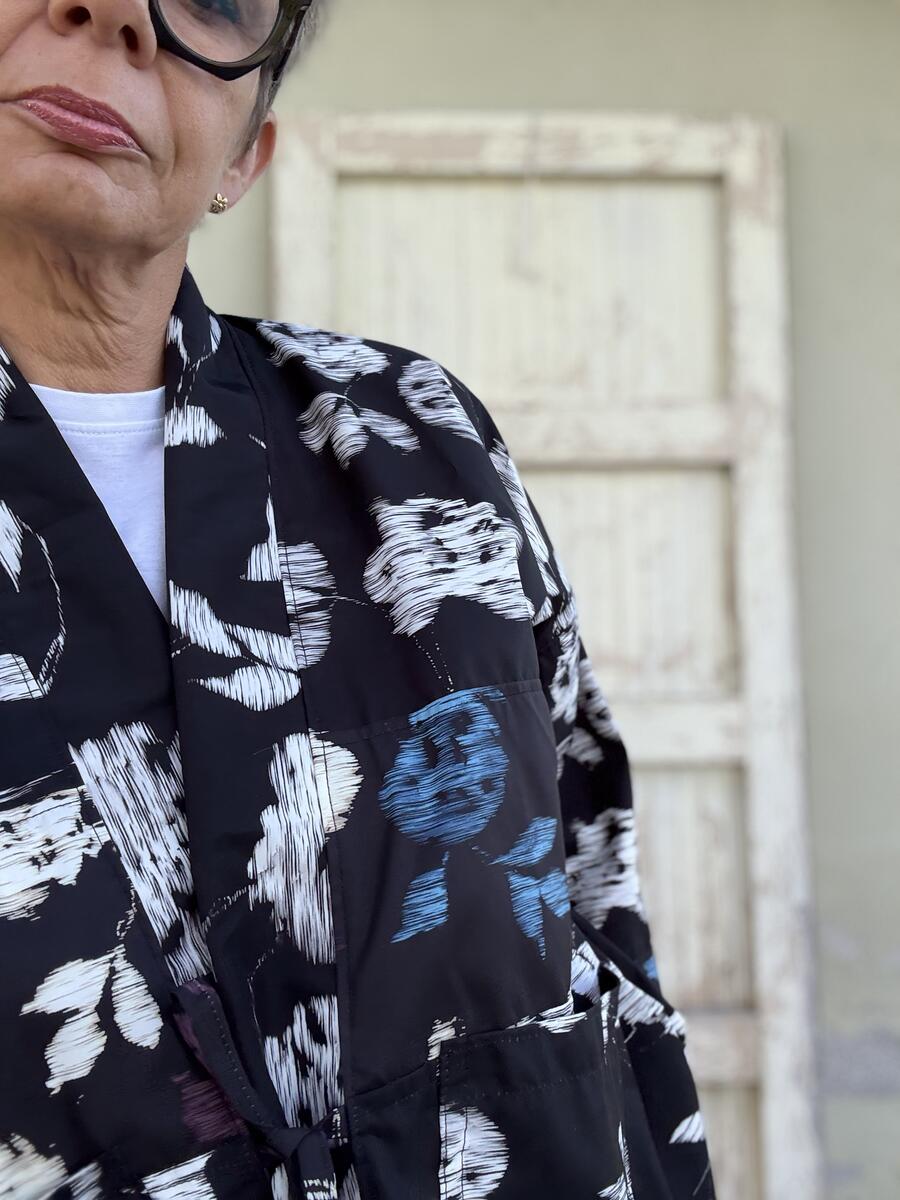 Kimono due tessuti impermeabili 