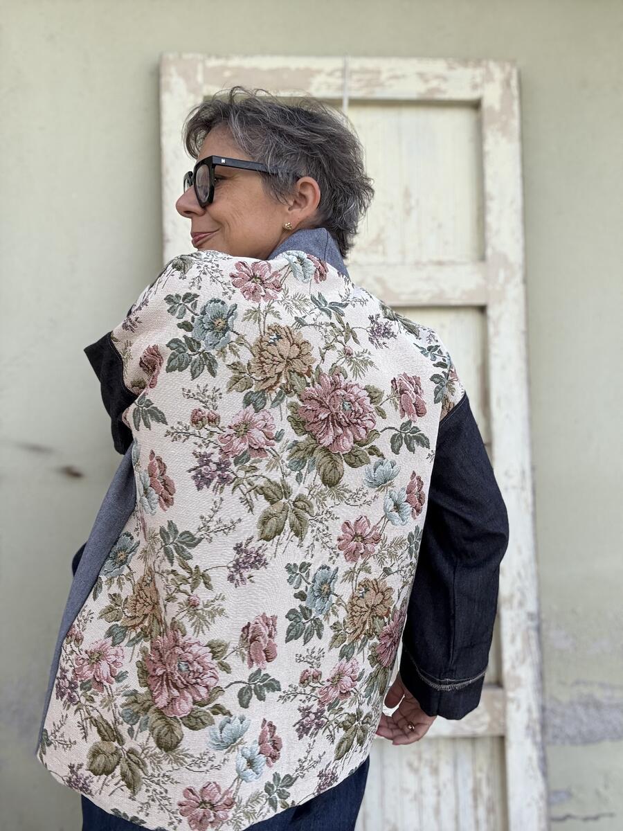 Kimono due jeans e fiori