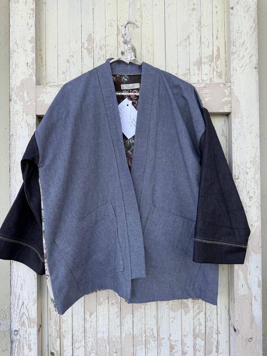 Kimono due jeans e fiori