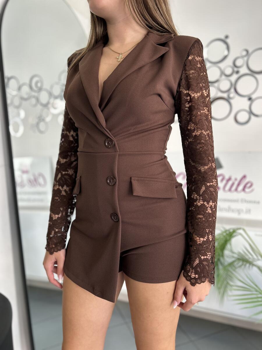 NOVITÀ Tutina maniche in pizzo