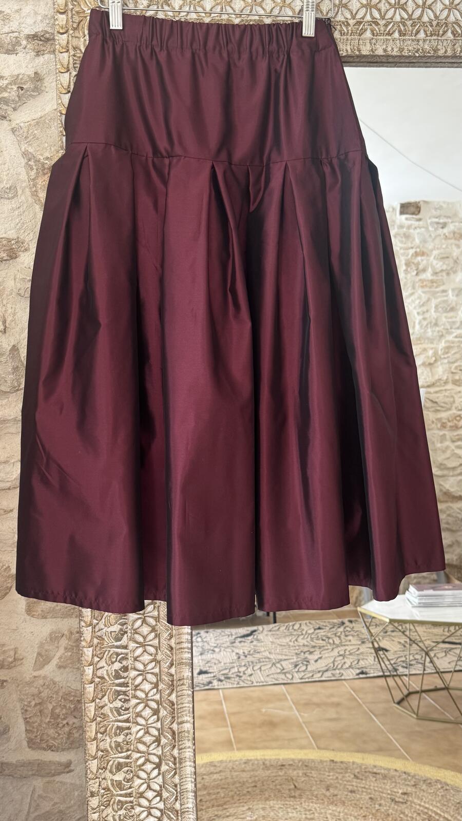 Burgundy skirt