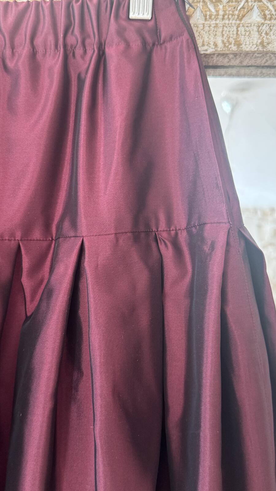 Burgundy skirt