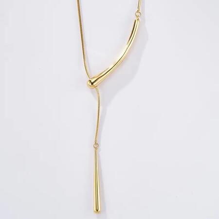 Collana in acciaio inossidabile goccia