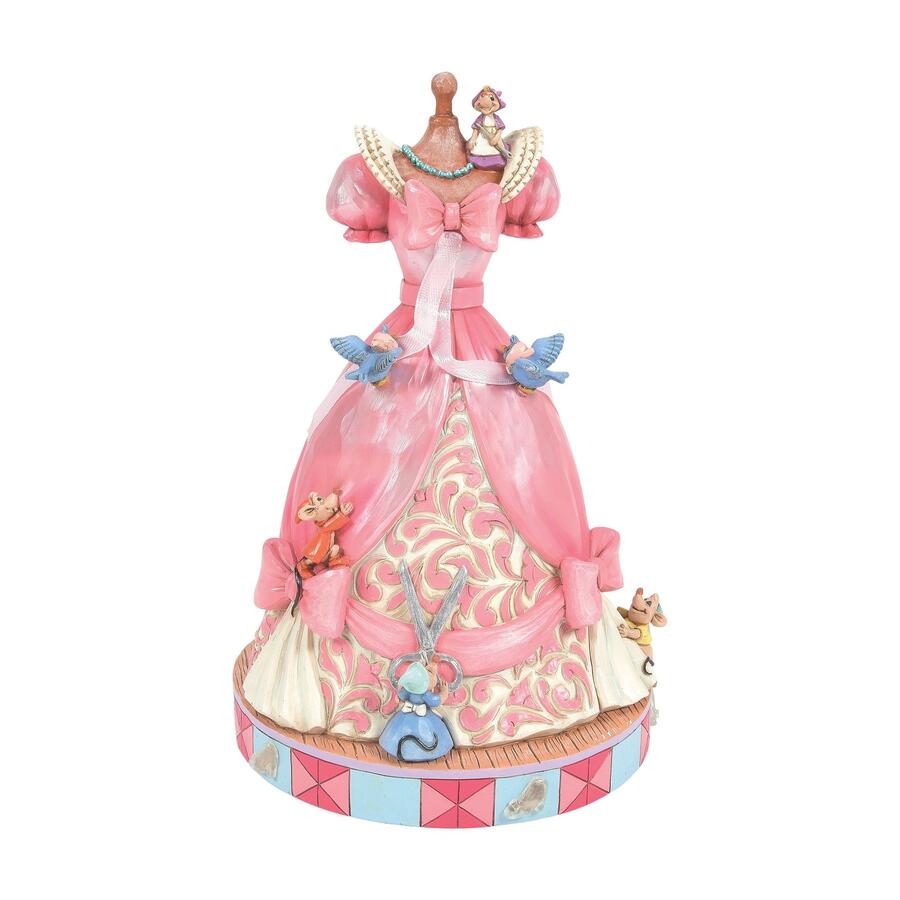 Vestito rosa di Cenerentola con Musica – Jim Shore Disney Traditions