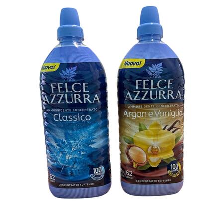 FELCE AZZURRA AMMORBIDENTE CONCENTRATO 62 LAVAGGI 1,24 LT (Confezione da 8 pezzi) 