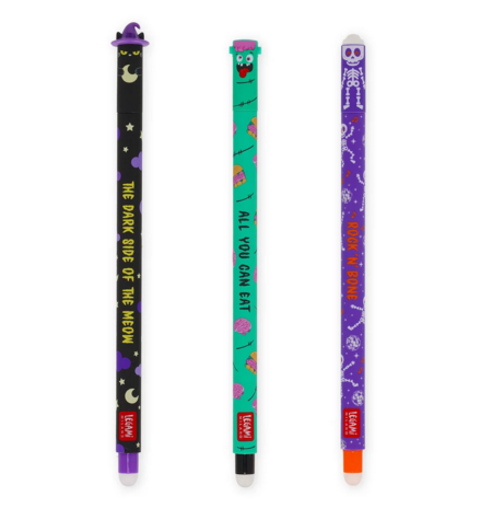 Set di 3 Penne Gel Cancellabili - Halloween 2025 Legami