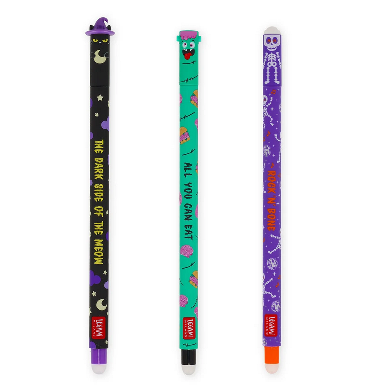 Set di 3 Penne Gel Cancellabili - Halloween 2025 Legami