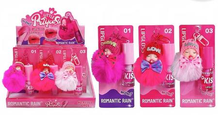 ROMANTIC RAIN LIPGLOSS+PORTACHIAVE
 [Confezione da 12 pezzi]