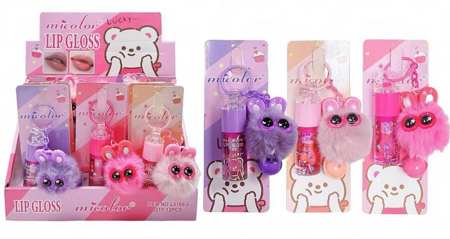 MICOLOR LIPGLOSS+PORTACHIAVE
 [Confezione da 12 pezzi]