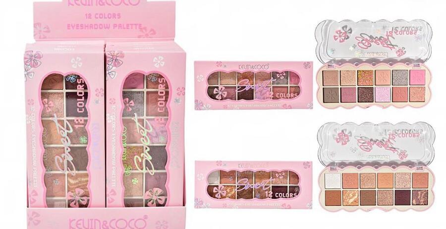 KEVIN & COCO PALETTE DA 18 COLORI 
 [Confezione da 12 pezzi]