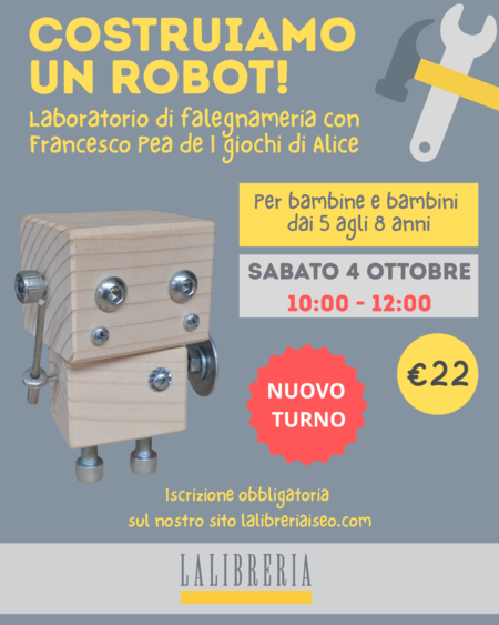 COSTRUIAMO UN ROBOT - Nuovo turno