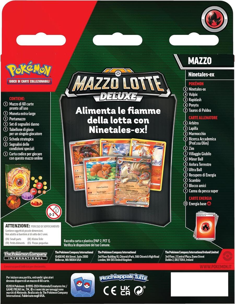 Pokèmon mazzo lotte deluxe Ninetales-ex - 60428