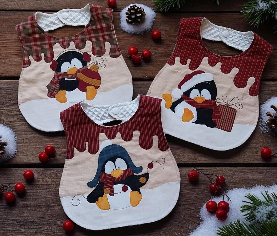 Kit Baby Penguins bavagline - 3 modelli