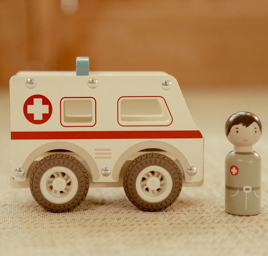 Ambulanza con personaggio